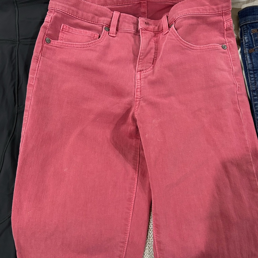 Loft Vibrant Pink Straight Leg Women's Jeans